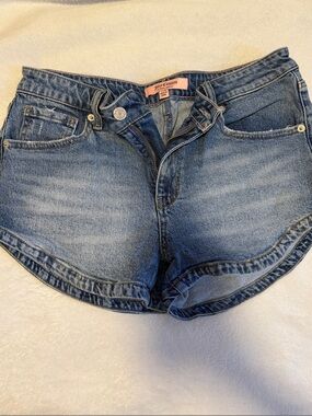 Juicy Couture Blue Washed Denim Jean Shorts